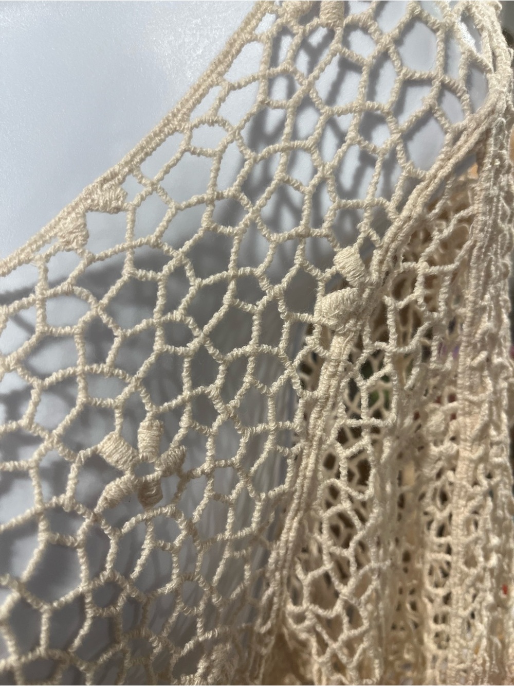 Crochet Lace Top Open Knit Lace Floral Cover Up - Picture 4 of 4
